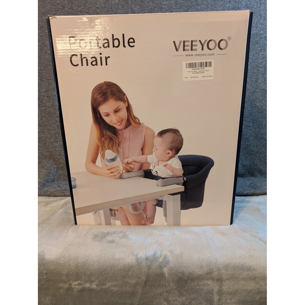Veeyoo Hook On High Chair Portable For Travel Or Restaurants White NIB